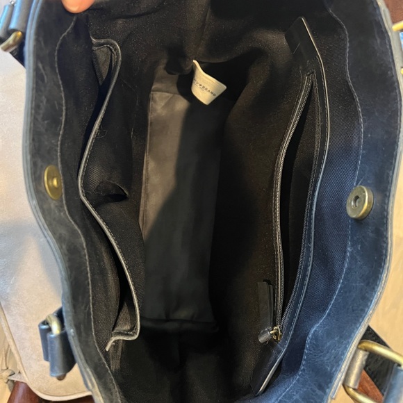 Lucky Brand Black Studded Tote with Braided Detail - Picture 9 of 12